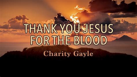 lyrics to thank you jesus for the blood
